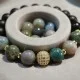 Bracelet made of natural stone shungite jasper
