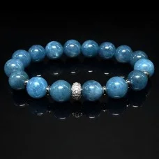 Natural stone bracelet Blue Quartz