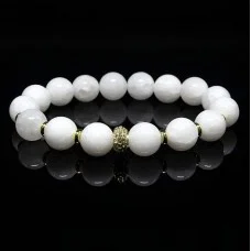 Bracelet made of natural stone Rose quartz