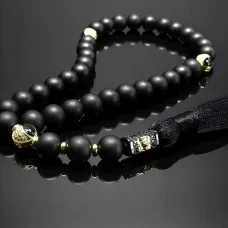 Rosary made of natural stone Shungite