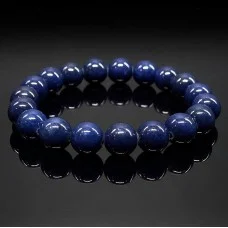Bracelet made of natural stone blue aventurine