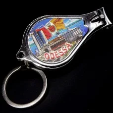 Keychain Odessa Morskoy Station nail clippers with bottle opener