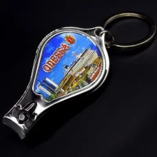 Keychain Odessa Morskoy Station nail clippers with bottle opener
