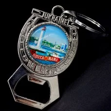 Keychain in the form of a horseshoe with an opener Odessa Vorontsov lighthouse