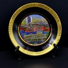 Souvenir plate Odessa Opera House Marine Station