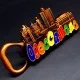 Fridge magnet with opener Odessa Collage