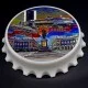 Fridge magnet Beer cap with opener Odessa Marine Station Duke