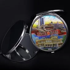 Souvenir cosmetic mirror Odessa Opera House Marine Station