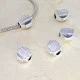 Pandora Charm Beads, Shell, Color: Silver, Size: 11x11x7mm, Hole 45mm
