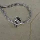 Pandora Charm Beads, Dollar Shape, Color: Antique Silver, Size: 11x7x9mm, Hole 5mm