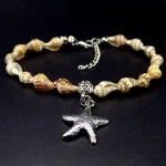 Bracelets on a fishing line with a carabiner