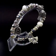 Pandora style bracelets with elastic band