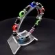Hematite bracelet with eye of Fatima, girth: 17.5cm