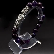 Bracelet made of natural stone Amethyst