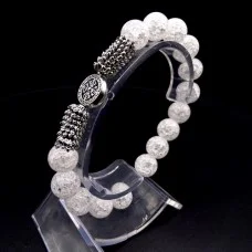 Bracelet made of natural stone Rhinestone