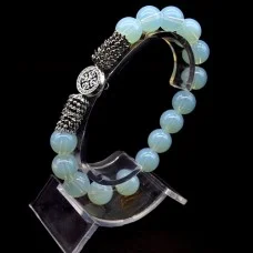 Bracelet made of natural stone Moon rock