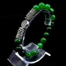 Bracelet made of natural stone Nephritis