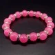 Elastic band bracelet Mallorca natural stone effect *rose quartz*, size: 18cm+