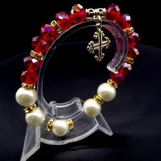Bracelet on a rubber band against the evil eye with a pendant, size 19 cm+