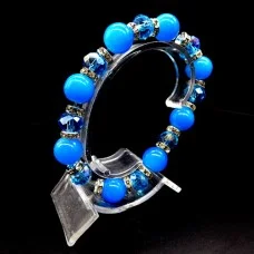 Bracelet on a rubber band against the evil eye with a pendant, size 19 cm+