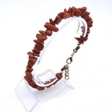 Bracelet on a fishing line with a lock made of natural stone *Aventurine golden sand* crumb beads diameter: 6x3mm+-, length: 19cm+