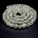 Glass beads *Broken glass* smooth ball, color Ivory, diameter: 10mm, thread about 84pcs(+-), length 80cm(+-)