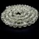 Glass beads *Broken glass* smooth ball, color Ivory, diameter: 10mm, thread about 84pcs(+-), length 80cm(+-)