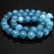 Beads made of natural stone *Blue quartz* smooth ball, diameter 10mm, length 38cm