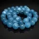 Beads made of natural stone *Blue quartz* smooth ball, diameter 10mm, length 38cm