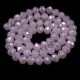 Crystal roundel beads, faceted, matte AB, color pink, diameter 8x6mm length 41-42 cm thread 70-72 pcs.