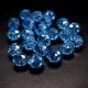 Crystal beads rondel faceted transparent AB, diameter 8x6mm length 41-42cm thread 70-72pcs.