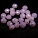 Crystal roundel beads, faceted, matte AB, color pink, diameter 8x6mm length 41-42 cm thread 70-72 pcs.