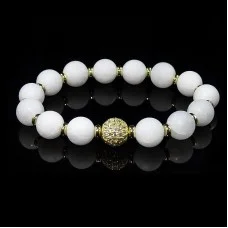 Bracelet made of natural stone Rose quartz