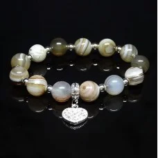 Bracelet made of natural stone Onyx