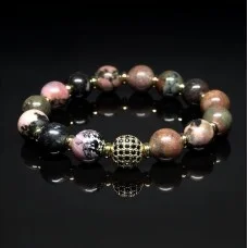 Natural stone bracelet Rhodonite