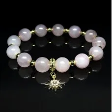 Natural stone bracelet  Rose quartz
