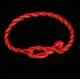 Bracelet red thread amulet against the evil eye with a pendant *shell scallop* metal color: silver, size: universal 12-19cm
