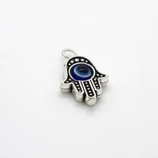 Metal pendant "Hand of Fatima" metal color: antique silver