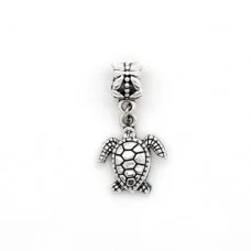 Metal bead charm "Turtle"