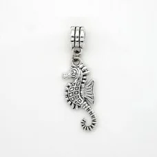 Metal bead charm "Seahorse"