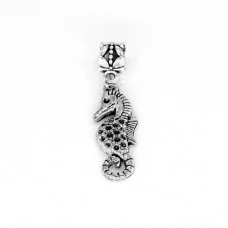 Metal bead charm "Seahorse"