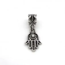 Metal bead charm "Hand of Fatima"