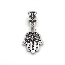 Metal bead charm "Hand of Fatima"