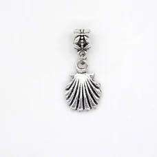 Metal bead charm "Seashell"